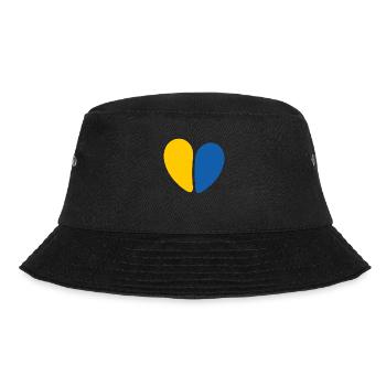 Stand with Ukraine Peace No War - Bucket Hat - Schwarz - Vorne - Lela (165cm)