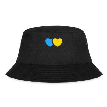 Stand with Ukraine Peace No War - Bucket Hat - Schwarz - Vorne - Lela (165cm)