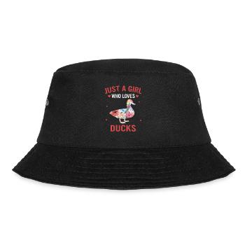 Duck Duck Bird Animal Quack - Bucket Hat - black - Front - Lela (165cm)