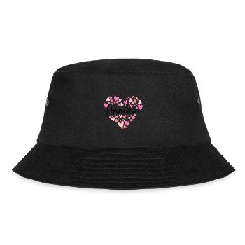 Ich liebe Annika - Herzen für Annika - Bucket Hat - Schwarz - Vorne - Lela (165cm)