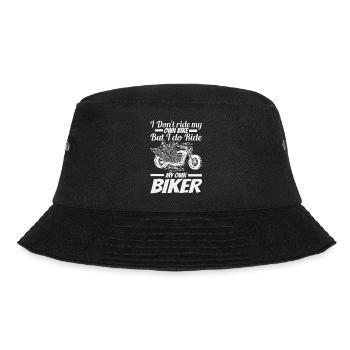Ich Fahre Nicht Mit Meinem Eigenen Fahrrad, - Bucket Hat - Schwarz - Vorne - Lela (165cm)