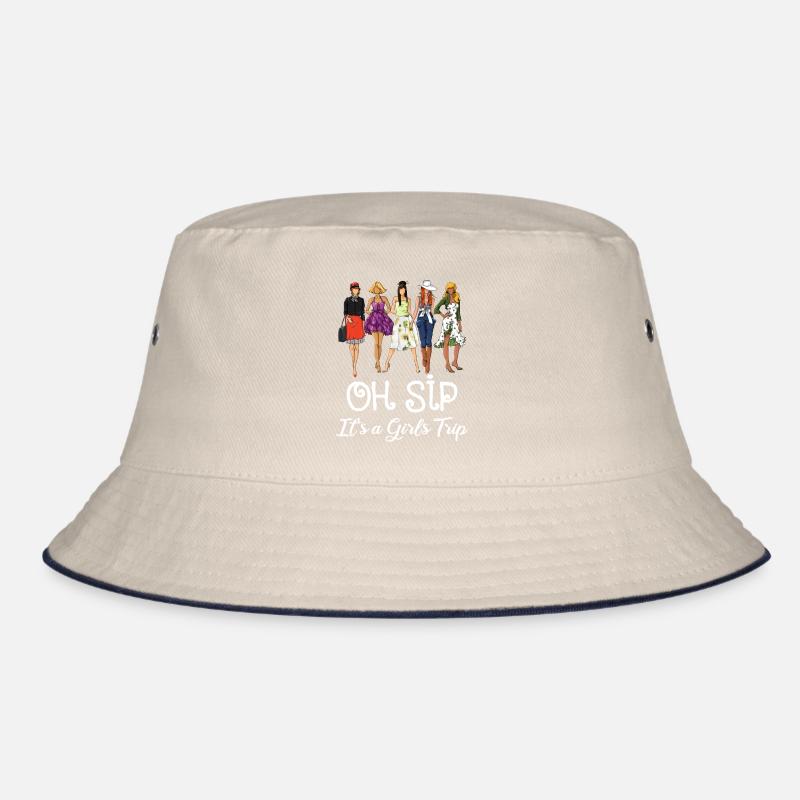 Oh SIP, it's a girl exit black Bucket Hat