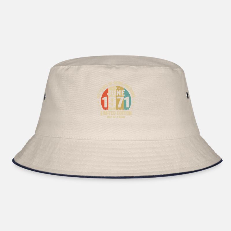 Juni 1971 52-jähriges Jubiläum Vintage-Geschenkidee Bucket Hat