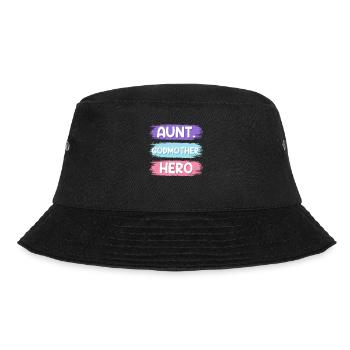 Aunt Godmother Heroine Super Aunt - Bucket Hat - black - Front - Lela (165cm)