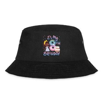 It's My 8th Birthday Melanin Kid Juneteenth - Bucket Hat - black - Front - Lela (165cm)