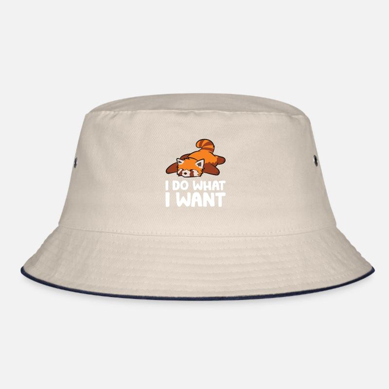Roter Panda Schlafen Müde Ich mache was ich will Bucket Hat