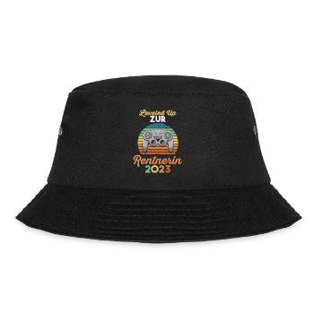 Pension 2023 Pensionärin Gamer Zocken Ruhestand Re - Bucket Hat - Schwarz - Vorne - Lela (165cm)