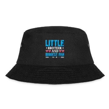 Little brother and biggest fan baseball match - Bucket Hat - black - Front - Lela (165cm)
