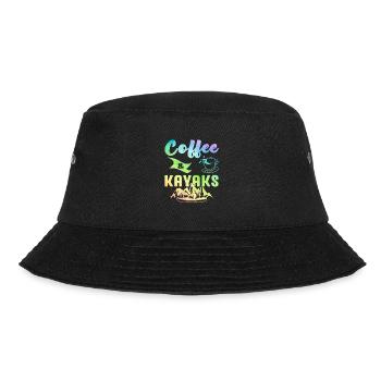 Coffee And Kayaks Kayaking Rowing Rower Canoe Padd - Bucket Hat - Schwarz - Vorne - Lela (165cm)