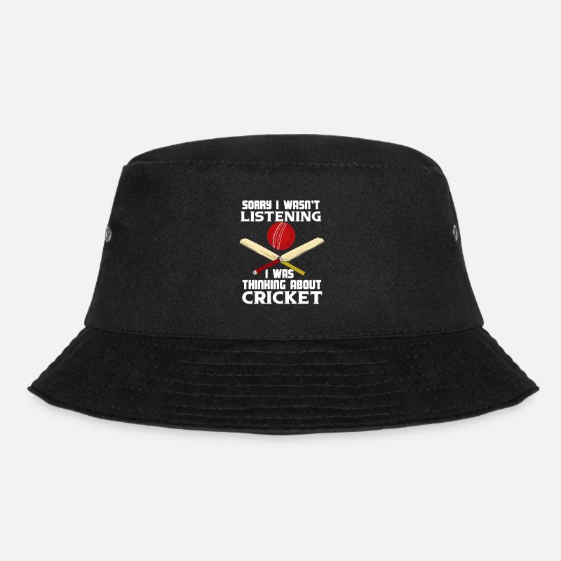 Ich Dachte An Cricket - Bucket Hat - Schwarz
