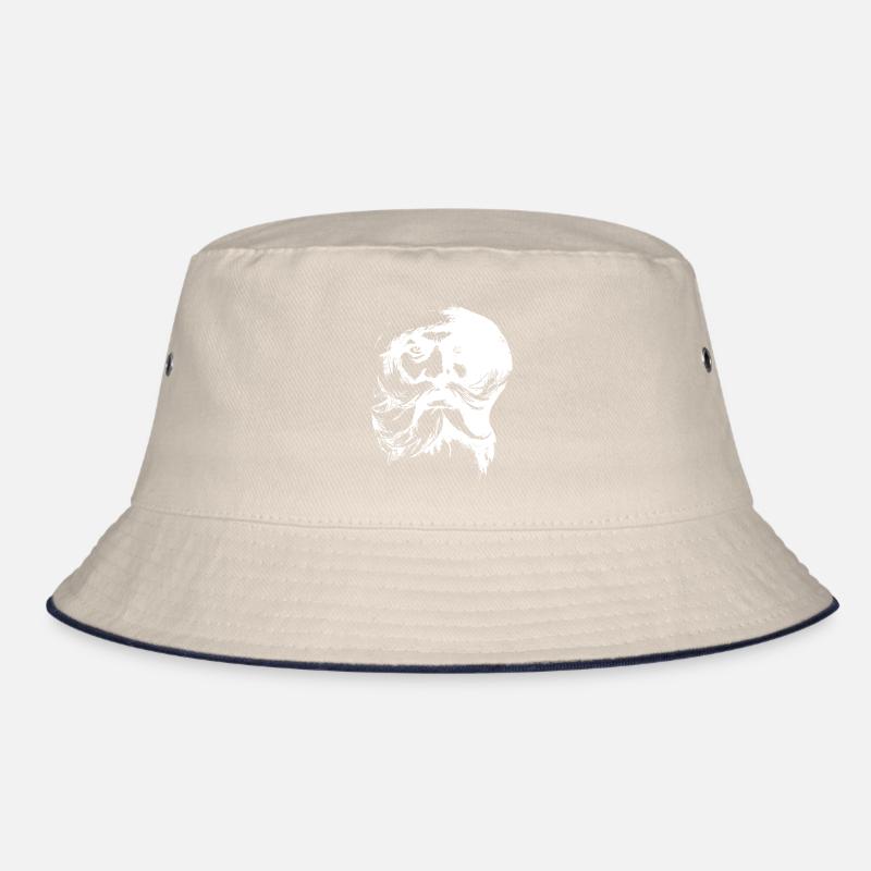 Retro Weihnachtsmann Gesicht Bucket Hat
