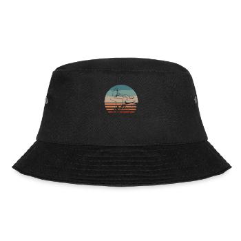 Retro Vintage Classic Blacksmith Blacksmithing - Bucket Hat - Schwarz - Vorne - Lela (165cm)