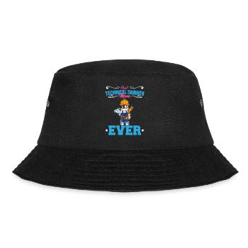 Best Technical Drawer Mom Ever Funny Archtect Gift - Bucket Hat - Schwarz - Vorne - Lela (165cm)