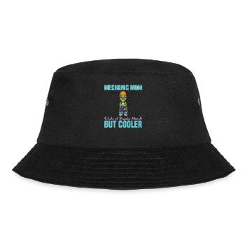 Mechanic Mom Like A Regualr Mom But Cooler - Bucket Hat - Schwarz - Vorne - Lela (165cm)