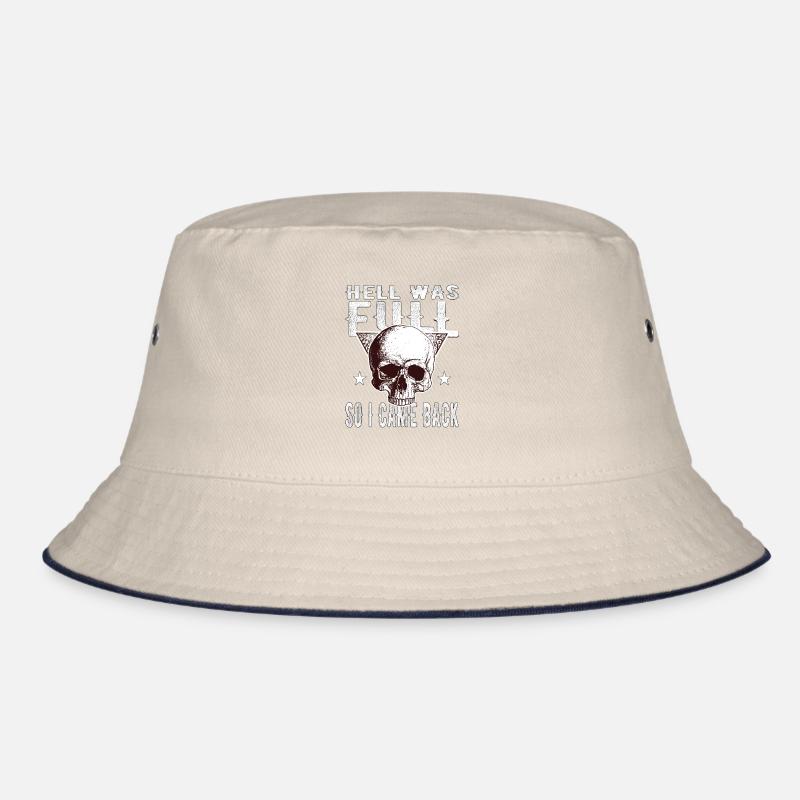Skull - Hell was full, so I'm back Bucket Hat