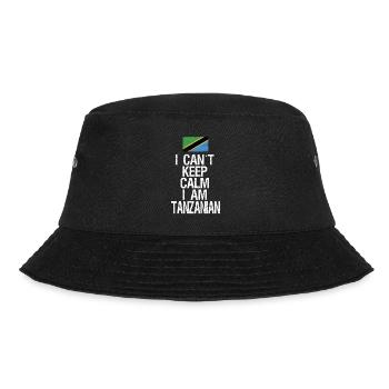 I can not Keep Calm I am Tansanier - Bucket Hat - Schwarz - Vorne - Lela (165cm)