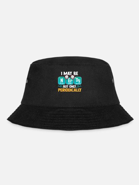 Nerd periodic table - Bucket Hat - black