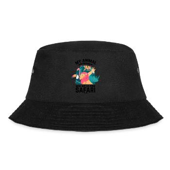 Safari - Bucket Hat - Schwarz - Vorne - Lela (165cm)