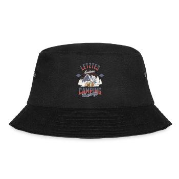 Letztes sauberes Camping Shirt - Bucket Hat - Schwarz - Vorne - Lela (165cm)