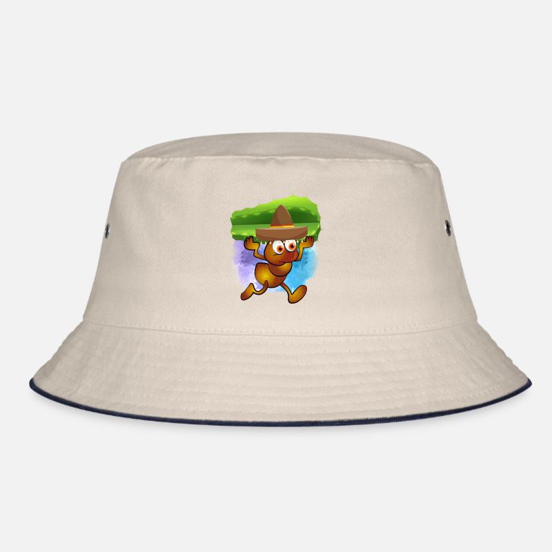 Brown ant with charro and captus Bucket Hat