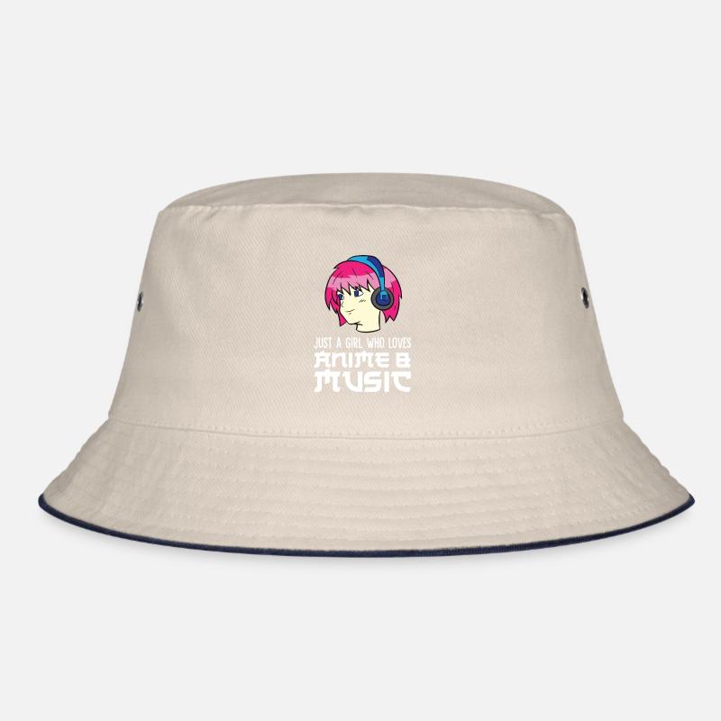Nur ein Mädchen, das Anime und Musik liebt Bucket Hat