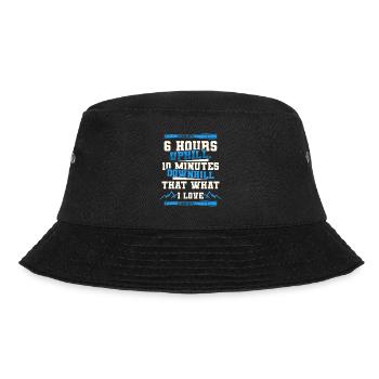 Ski touring Skiing in the hinterland - Bucket Hat - black - Front - Lela (165cm)