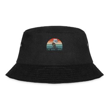I do what I want Funny Ski Cat Lovers - Bucket Hat - black - Front - Lela (165cm)