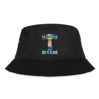 Best Plumber Mom Ever Plumbing Technician Crafts - Bucket Hat - Schwarz - Vorne - Lela (165cm)