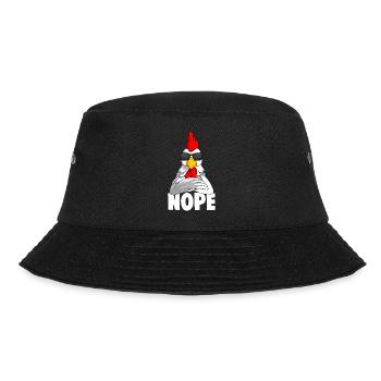 Chickens Farmer Chicken Children Boys Girls - Bucket Hat - black - Front - Lela (165cm)