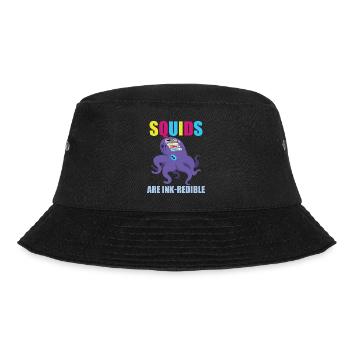 Squids Are Ink-redible Funky Sea Artists - Bucket Hat - Schwarz - Vorne - Lela (165cm)