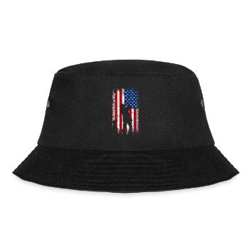 États-Unis Drapeau américain 4 juillet Chasse - Bob - noir - Devant - Lela (165cm)
