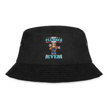 Best Plumber Mom Ever Plumbing Technician Crafts - Bucket Hat - black - Front - Lela (165cm)