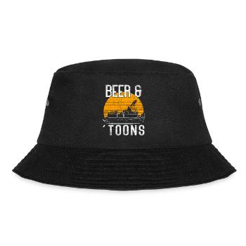 Pontonboot Kapitän Bootfahren See Pontoon - Bucket Hat - Schwarz - Vorne - Lela (165cm)