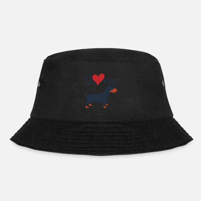Amoureux des chiens J’aime mon teckel Teckel - Bob - noir
