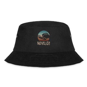 Retro Vintage Novelist Novel Author - Bucket Hat - black - Front - Lela (165cm)