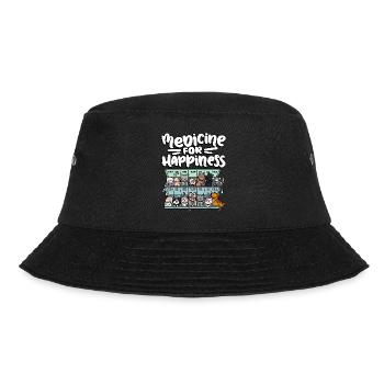 My Happy Medicine Every Day Pill - Bucket Hat - black - Front - Lela (165cm)