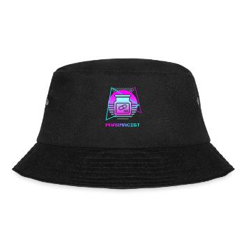 Retro Pharmacist Pharmaceutical Pharmacy - Bucket Hat - Schwarz - Vorne - Lela (165cm)