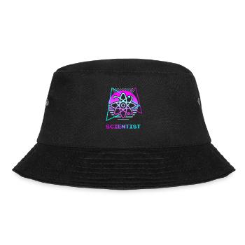 Retro Scientist Chemistry Physics Science - Bucket Hat - Schwarz - Vorne - Lela (165cm)