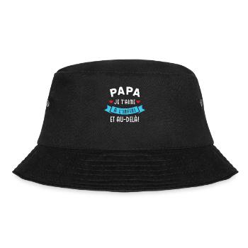 Papa je t'aime à l'infini et au-delà, Cadeau papa - Bob - noir - Devant - Lela (165cm)