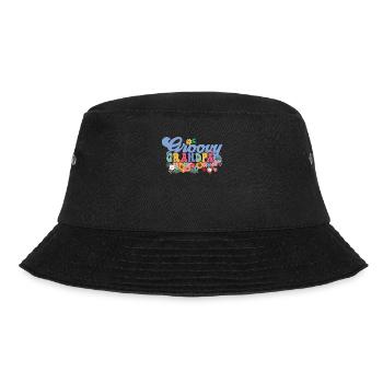 Groovy Opa Garten Pflanze Blumen Blumenschmuck - Bucket Hat - Schwarz - Vorne - Lela (165cm)