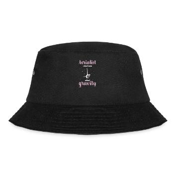 Aerial Silks I acrobatics dancer yoga design for - Bucket Hat - black - Front - Lela (165cm)