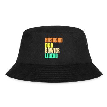 Husband Dad Bowler Legend - Bucket Hat - black - Front - Lela (165cm)