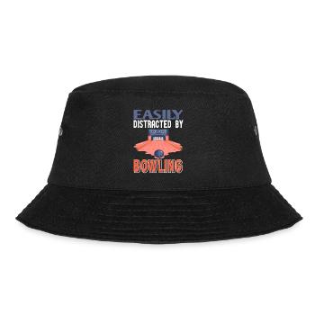 Easily Distractes by bowling - Bucket Hat - black - Front - Lela (165cm)