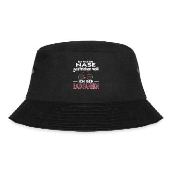 Nase gestrichen voll Ich Geh Rad Fahren Nase Voll - Bucket Hat - Schwarz - Vorne - Lela (165cm)