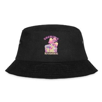 Decrime Nature Colorful Magic Mushroom Trippy - Bucket Hat - Schwarz - Vorne - Lela (165cm)