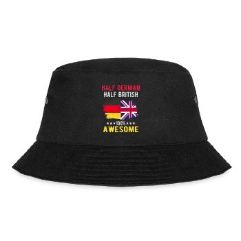 Half German Half British - Bucket Hat - black - Front - Lela (165cm)