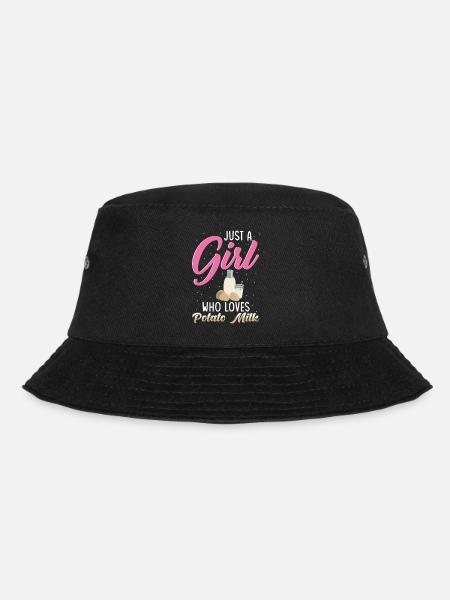 Kartoffel Milch Spruch - Bucket Hat - Schwarz