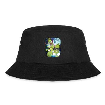 3 moon pickles Funny Dill Cucumber Wearing Shades - Bucket Hat - black - Front - Lela (165cm)