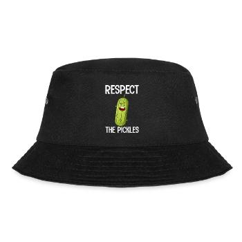 Respect The Pickles Vegan Food Funny Dill Pickle - Bob - noir - Devant - Lela (165cm)