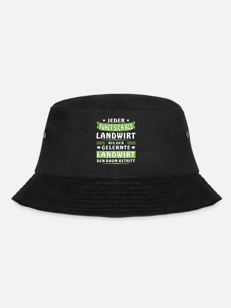 JEDER FÜHLT SICH ALS LANDWIRT - Bucket Hat - Schwarz